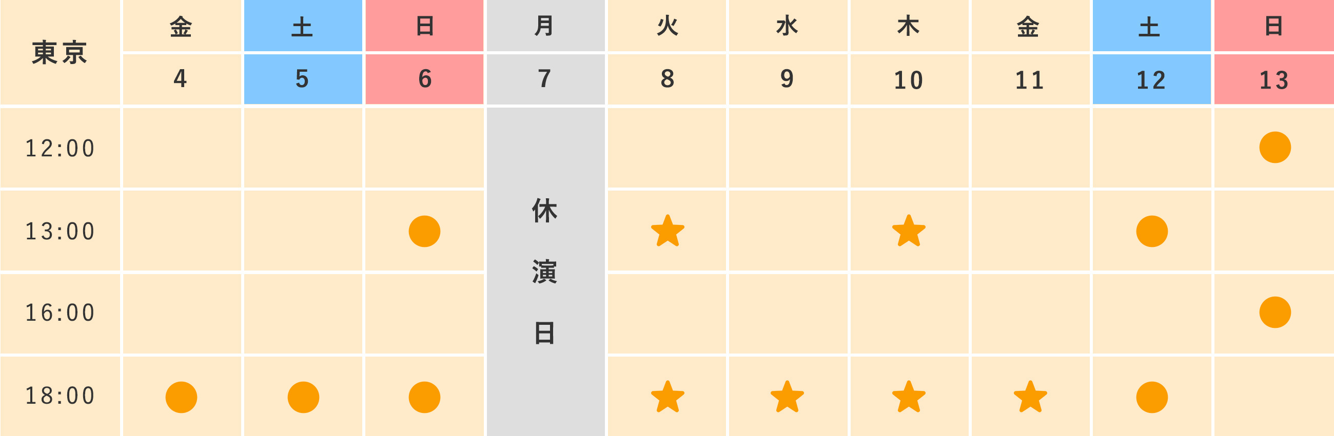 公演スケジュール